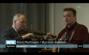 Fremføring av "Lengselen" med Øystein Bakken på Strand skole